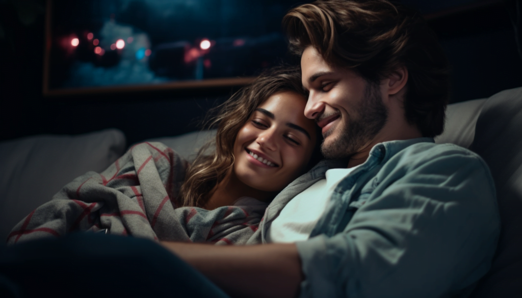 Couple Snuggling